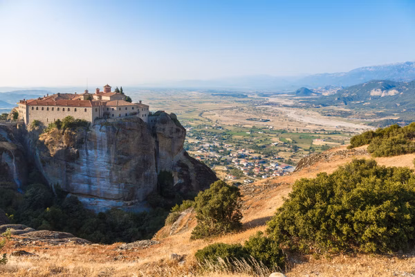St stefan monastery in meteora rocks