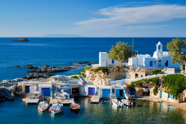 Mandrakia village in milos island