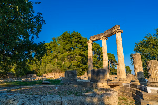 The ancient olympia in greece