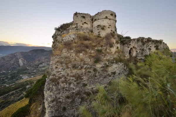 Ruins of the Abandoned Norman Castle, Aspromonte, Calabria, Italy
