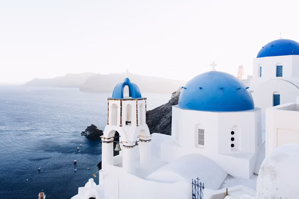 Oia Santorini at sunset